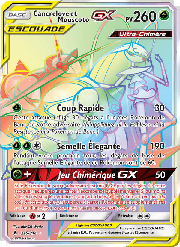 Cancrelove et Mouscoto GX, carta 215 di Alliance Infaillible