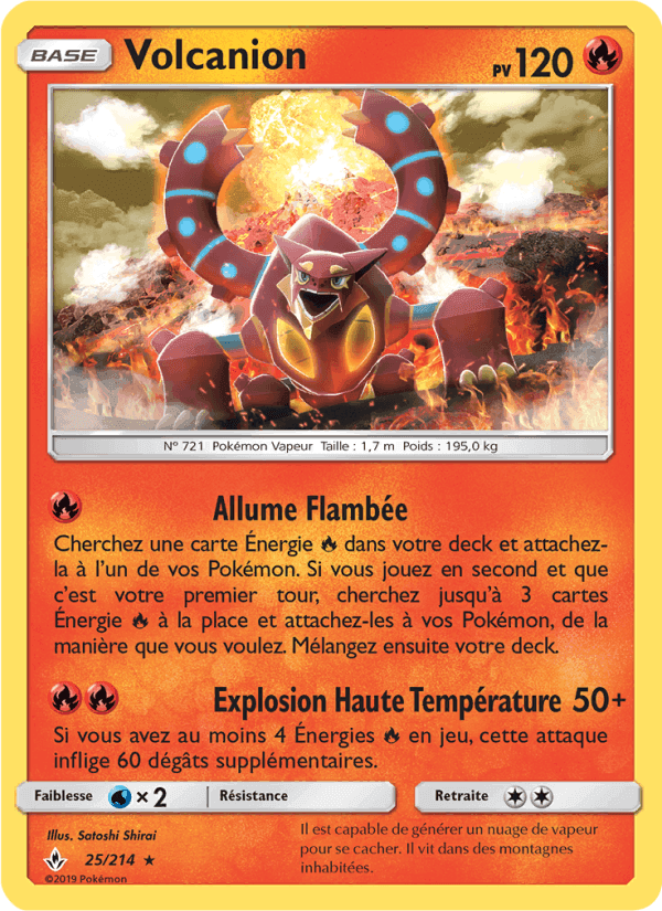 Volcanion, carte 25 de Alliance Infaillible