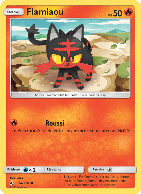 Flamiaou, carte 26 de Alliance Infaillible