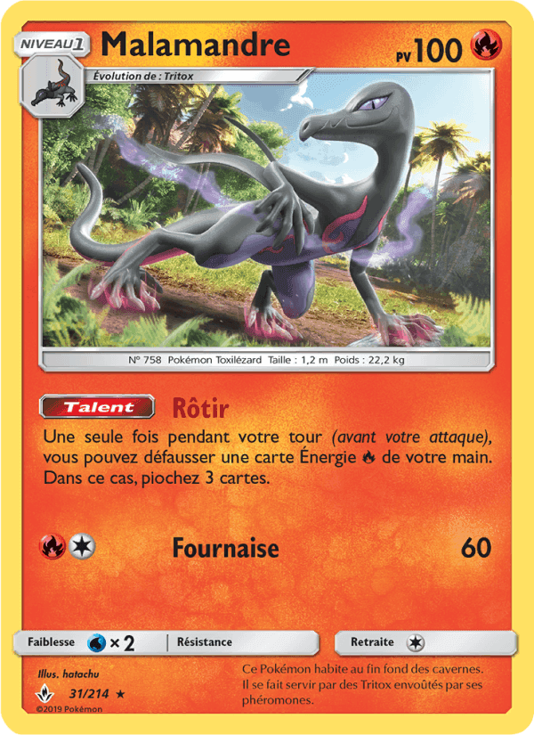 Malamandre, carte 31 de Alliance Infaillible