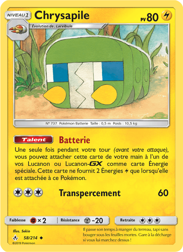 Chrysapile, carte 58 de Alliance Infaillible
