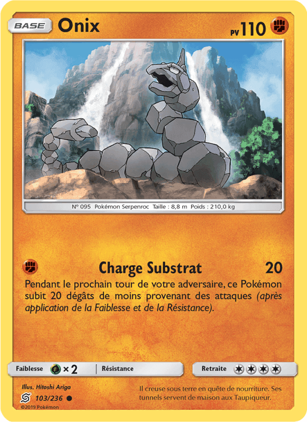 Onix, carte 103 de Harmonie des Esprits