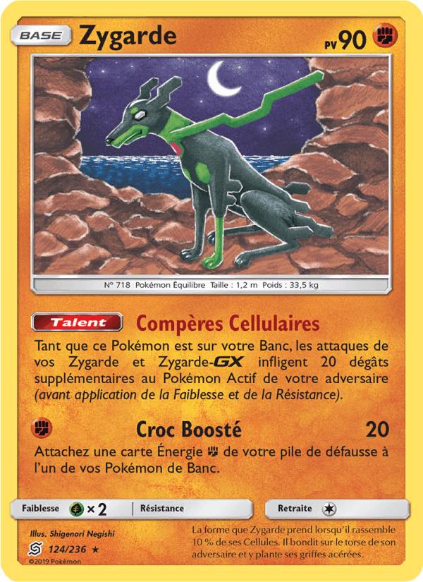 Zygarde, carte 124 de Harmonie des Esprits