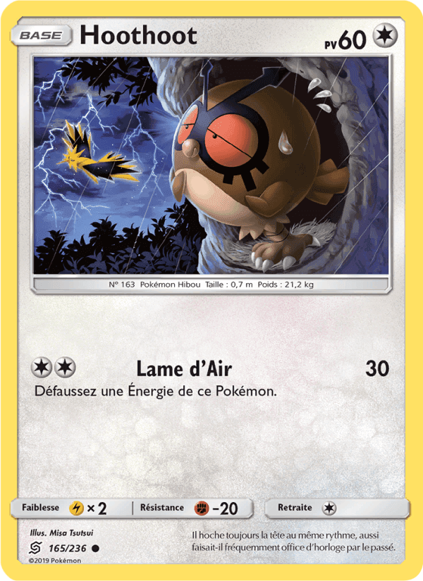 Hoothoot, card 165 from Harmonie des Esprits
