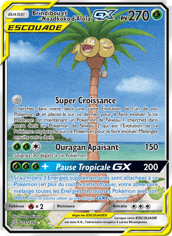 Brindibou et Noadkoko d’Alola GX, card 215 from Harmonie des Esprits