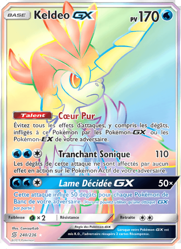 Keldeo GX, carte 240 de Harmonie des Esprits