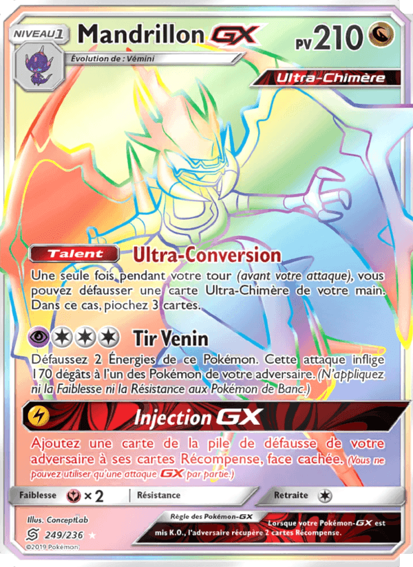 Mandrillon GX, carte 249 de Harmonie des Esprits