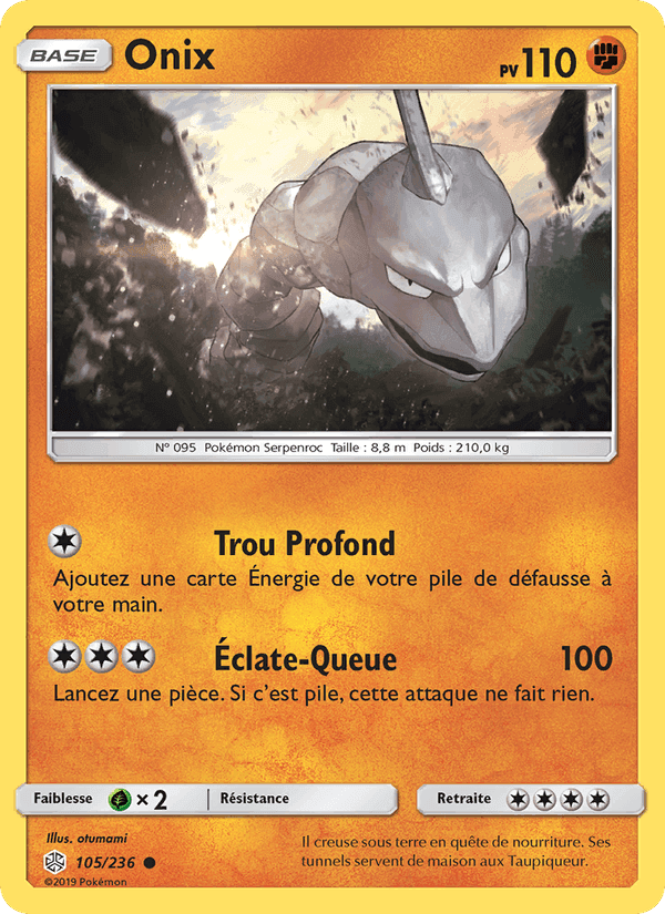 Onix, card 105 from Éclipse Cosmique