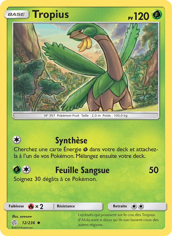 Tropius, carte 12 de Éclipse Cosmique