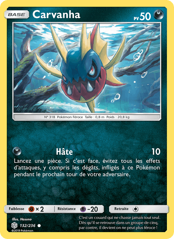 Carvanha, card 132 from Éclipse Cosmique