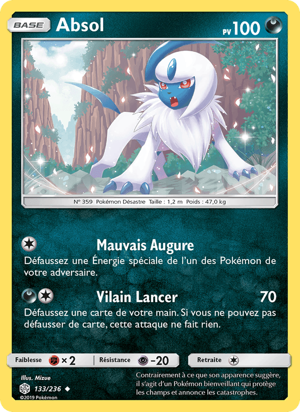 Absol, carte 133 de Éclipse Cosmique