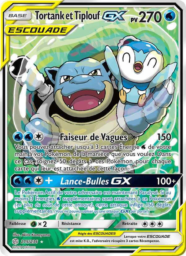 Éclipse Cosmique の 215 番、Tortank et Tiplouf GX