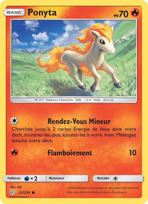 Ponyta, carte 23 de Éclipse Cosmique