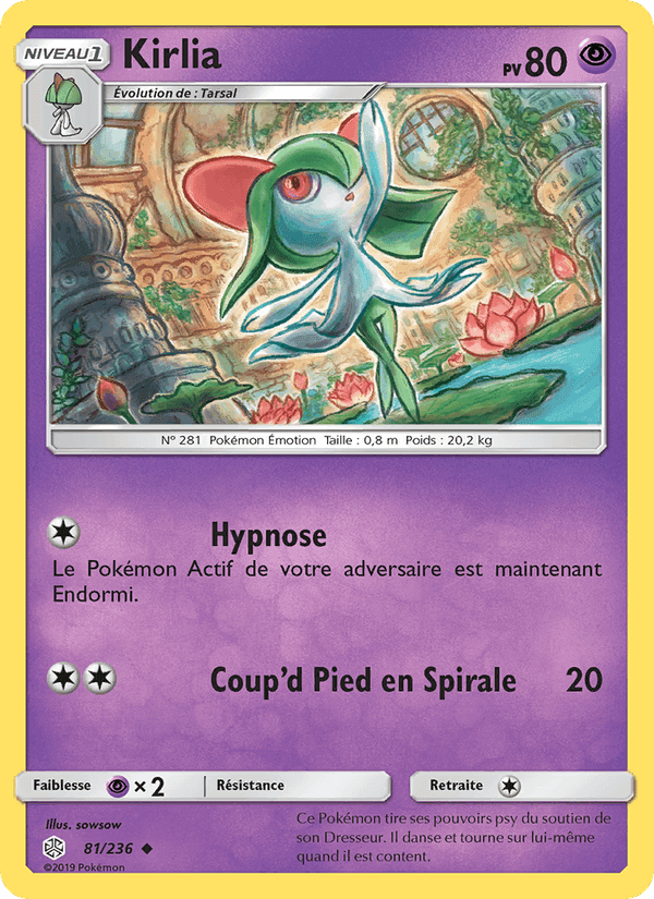 Kirlia, carte 81 de Éclipse Cosmique