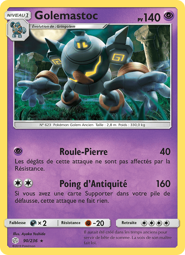 Golemastoc, card 90 from Éclipse Cosmique