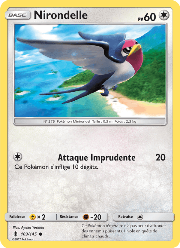 Nirondelle, carte 103 de Gardiens Ascendants