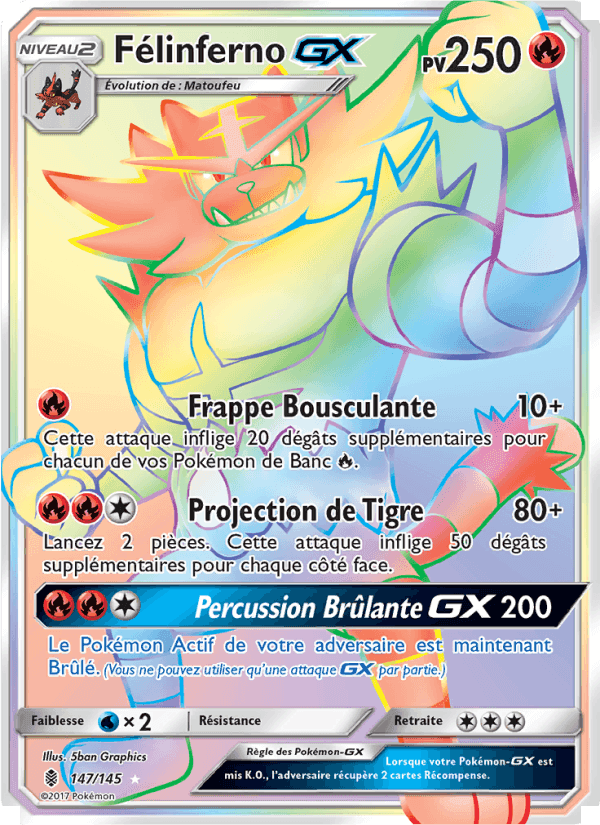 Félinferno GX, card 147 from Gardiens Ascendants