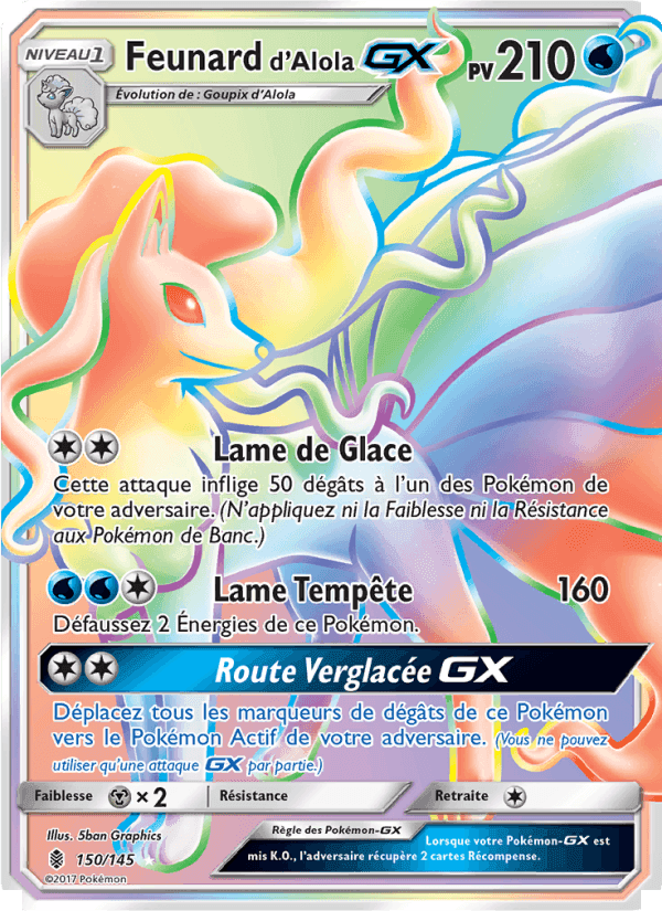 Feunard d’Alola GX, carte 150 de Gardiens Ascendants