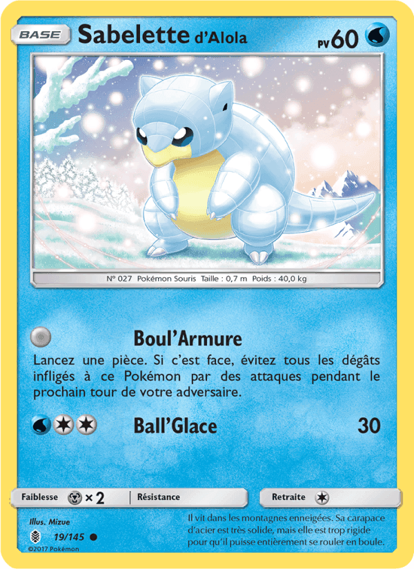 Sabelette d’Alola, carta 19 de Gardiens Ascendants