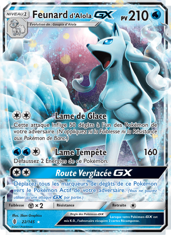 Feunard d’Alola GX, carte 22 de Gardiens Ascendants