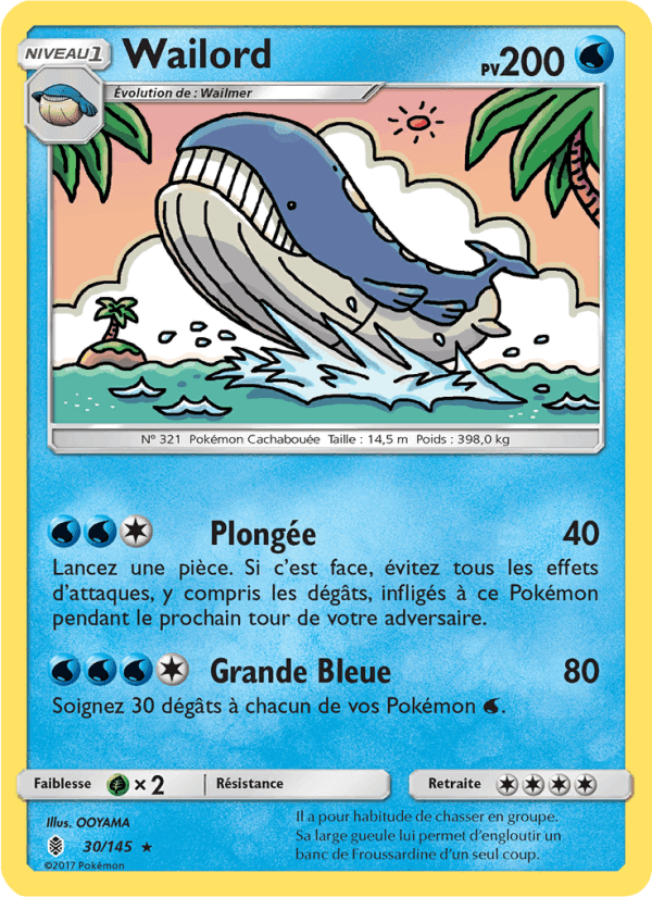 Wailord, carta 30 di Gardiens Ascendants