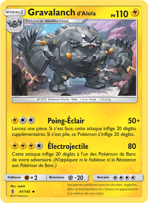 Gravalanch d’Alola, carte 41 de Gardiens Ascendants