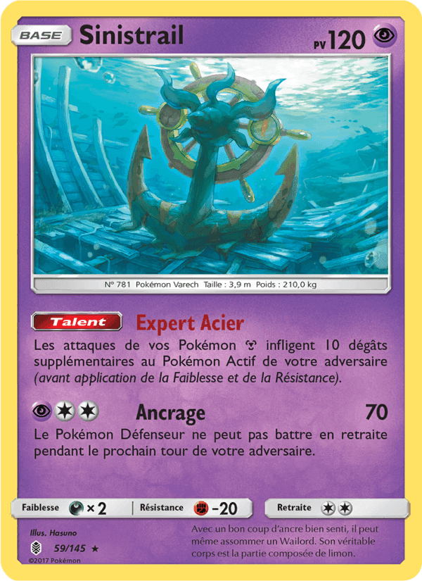 Sinistrail, carta 59 di Gardiens Ascendants