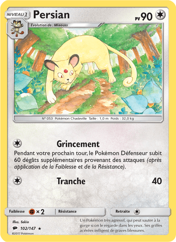 Persian, carta 102 di Ombres Ardentes