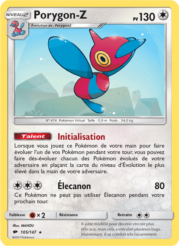 Porygon-Z, carte 105 de Ombres Ardentes