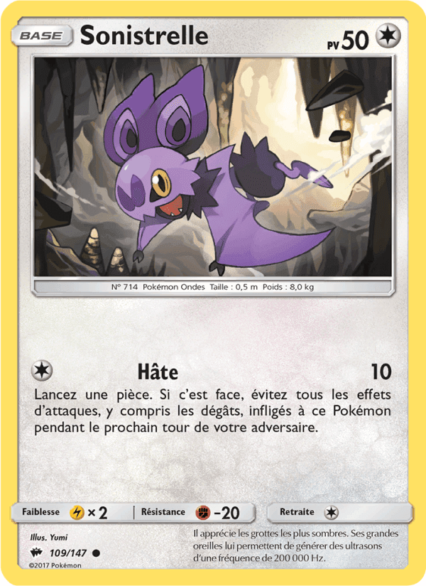 Sonistrelle, carte 109 de Ombres Ardentes
