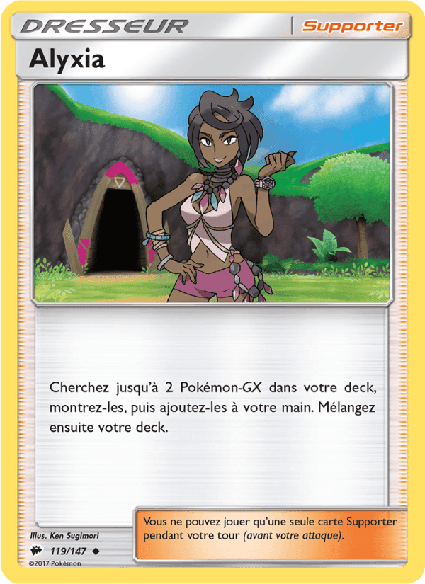 Alyxia, card 119 from Ombres Ardentes