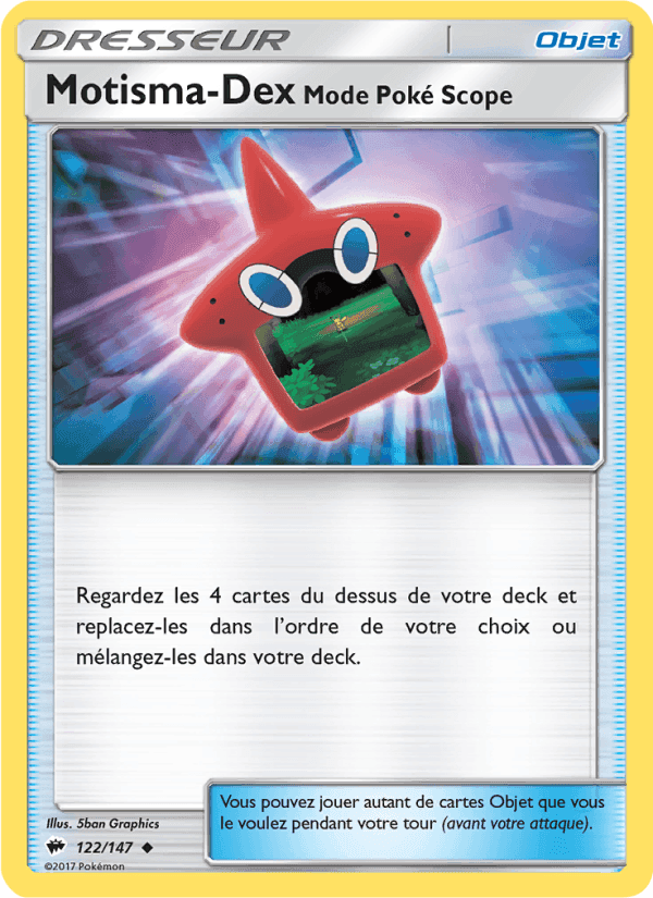 Motisma-Dex – Mode Poké Scope, carte 122 de Ombres Ardentes