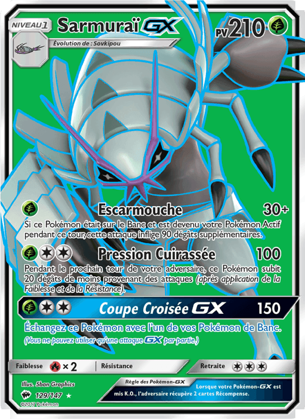 Sarmuraï GX, carte 129 de Ombres Ardentes