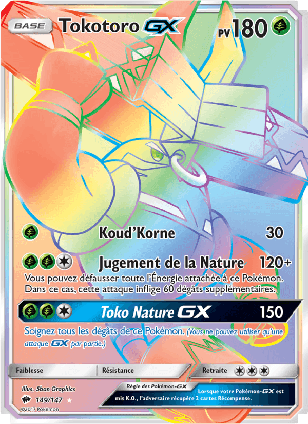 Tokotoro GX, carte 149 de Ombres Ardentes