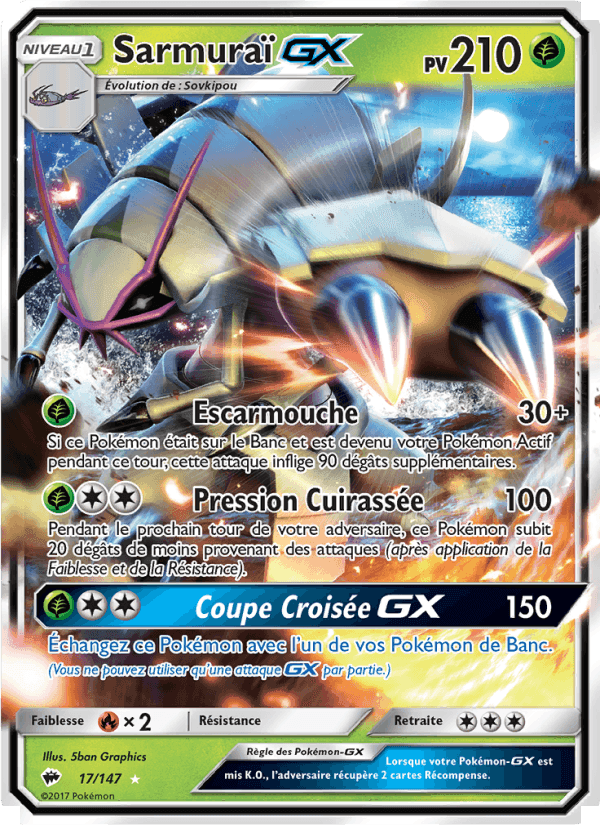 Sarmuraï GX, carte 17 de Ombres Ardentes
