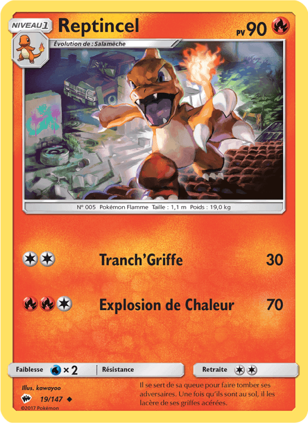 Reptincel, carte 19 de Ombres Ardentes