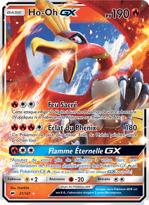 Ho-Oh GX, carta 21 di Ombres Ardentes