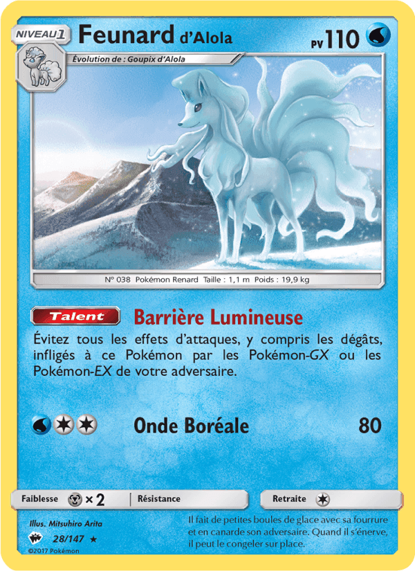 Feunard d’Alola, carta 28 di Ombres Ardentes