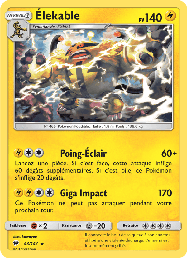 Élekable, carta 43 de Ombres Ardentes