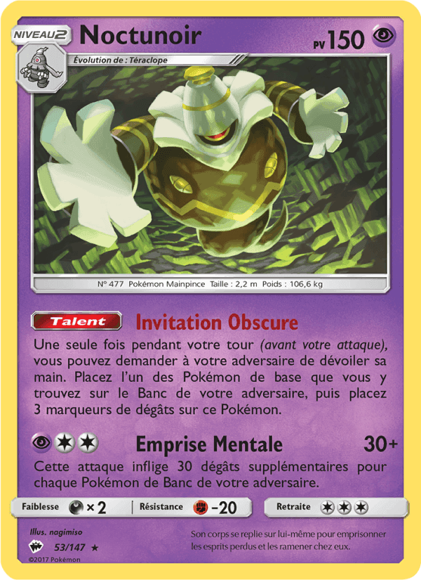 Noctunoir, carte 53 de Ombres Ardentes