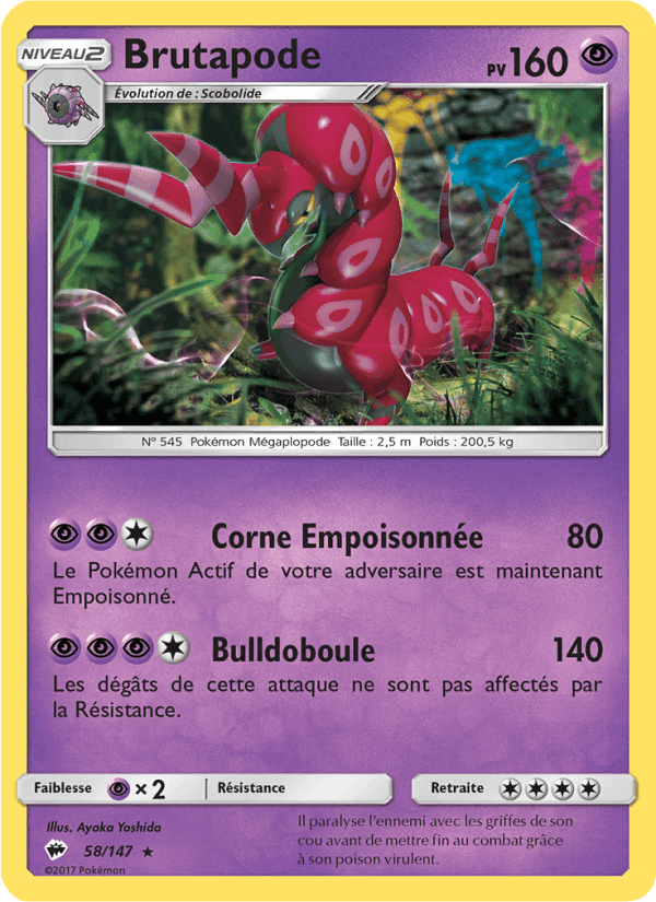 Brutapode, carte 58 de Ombres Ardentes