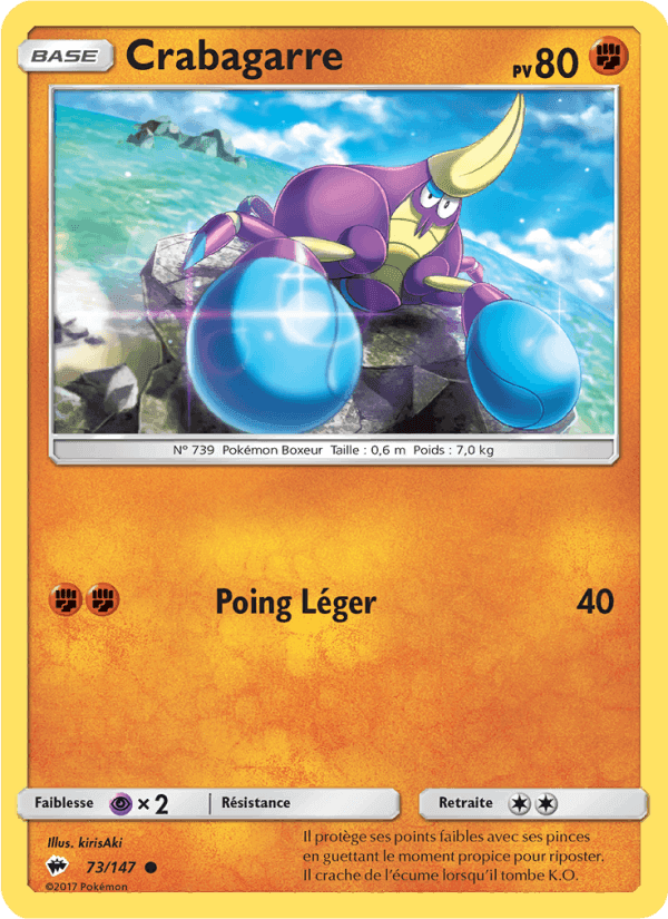 Crabagarre, card 73 from Ombres Ardentes