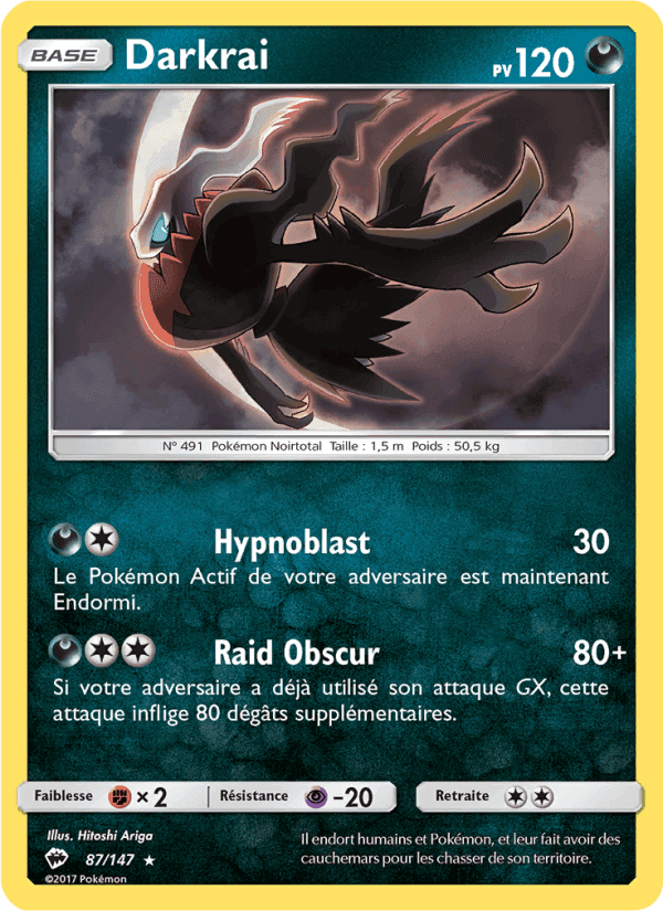 Darkrai, carte 87 de Ombres Ardentes