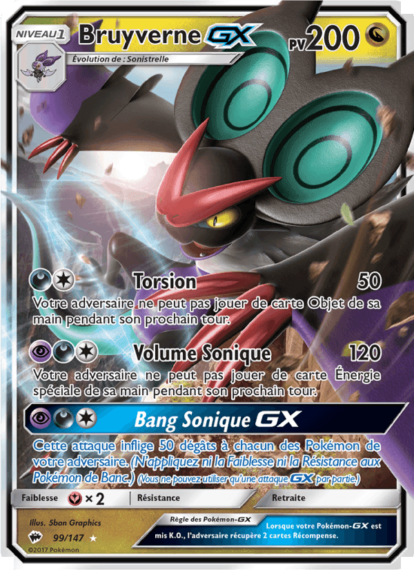 Bruyverne GX, card 99 from Ombres Ardentes