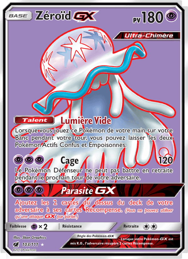 Zéroïd GX, card 103 from Invasion Carmin