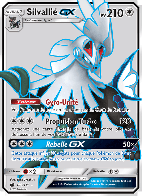 Silvallié GX, carte 108 de Invasion Carmin