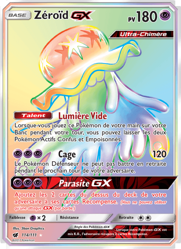 Zéroïd GX, carte 114 de Invasion Carmin