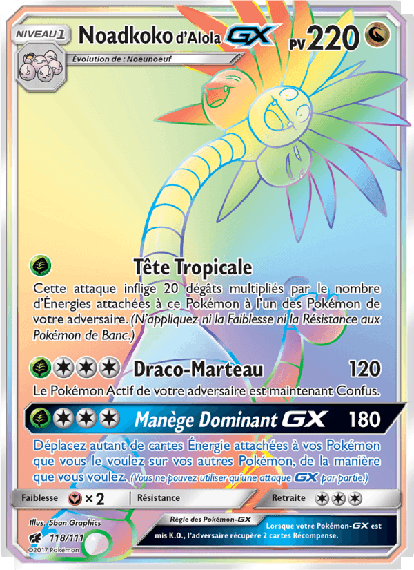 Noadkoko d’Alola GX, card 118 from Invasion Carmin
