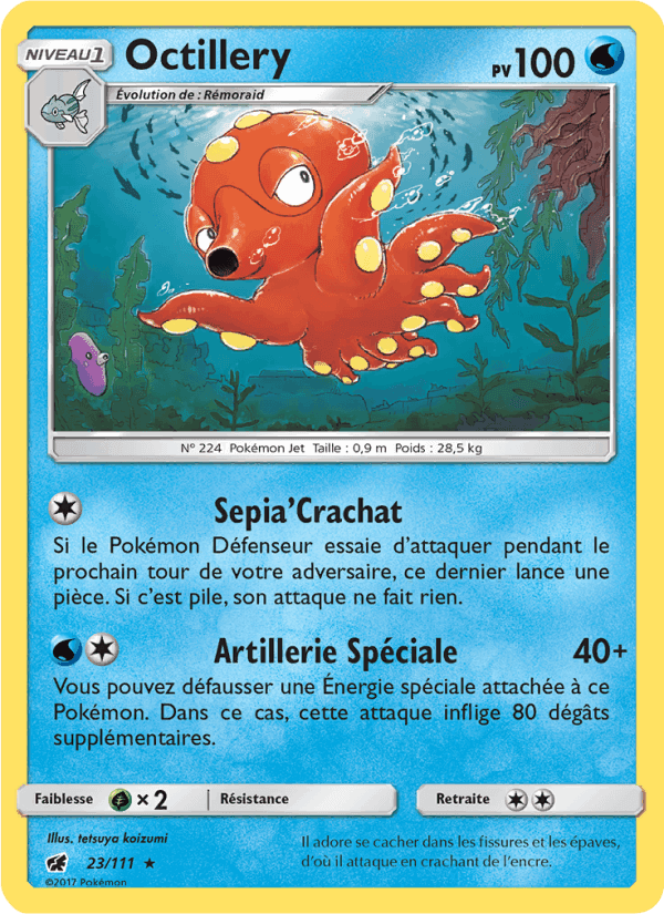 Octillery, carta 23 de Invasion Carmin