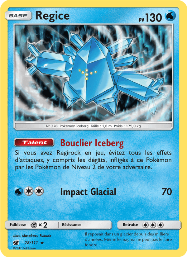 Regice, carte 28 de Invasion Carmin